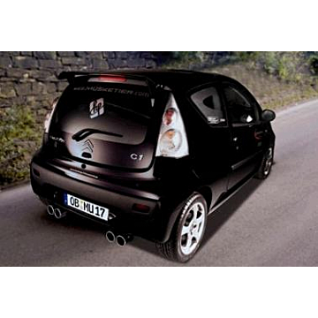 Musketier Citroën C1 / Peugeot 107 / Toyota Aygo duplex stainless steel exhaust 2xØ90 mm