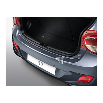 Hyundai i10 (2014 - 2017) rear bumper protection foil, transparent