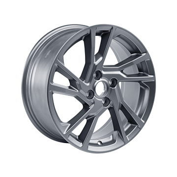 Ford Fiesta (07/2017 - 2023) alloy wheel 17" 5 x 2-spoke design, Magnetite machined