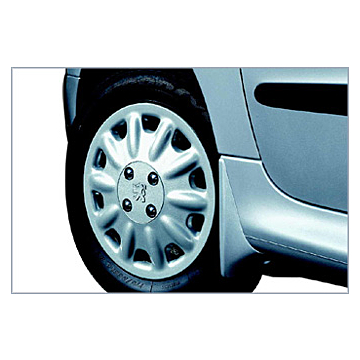 Peugeot 206 mud flaps design rear not for sport rear bumper