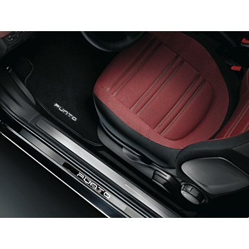 Fiat Punto door sills embossed black 3-drs