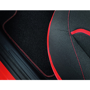 Ford Ka 09/2013 - 2016 floor mats, premium velours rear, black