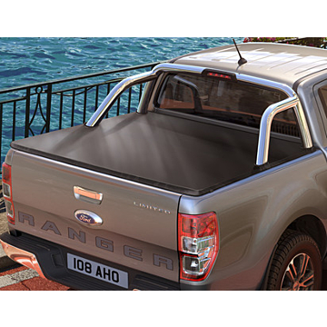 Ford Ranger (02/2019 - ..) dubbele cabine Mountain Top soft tonneau cover zwart