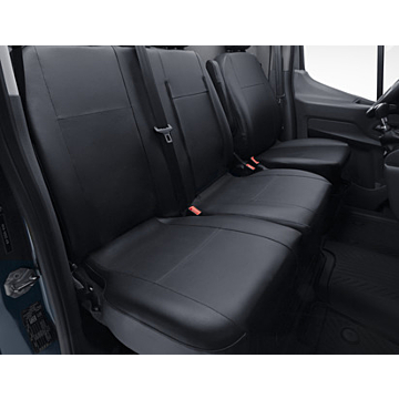 Ford Transit (01/2014 - ..) premium seat cover for double passenger seat, black faux leather