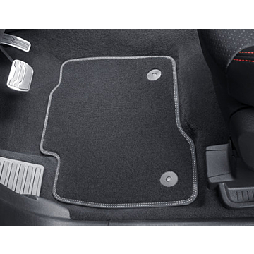 Ford S-MAX (06/2015 - 06/2019) floor mats Premium velour front and rear, black