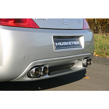 Musketier Peugeot 407 coupé duplex rvs einddemper  2xØ90 mm