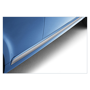 Citroën C1 / Peugeot 107 2005 - 2014 sill moldings aluminium-look