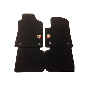 Abarth 500 2008 - 2016 floor mats black LHD
