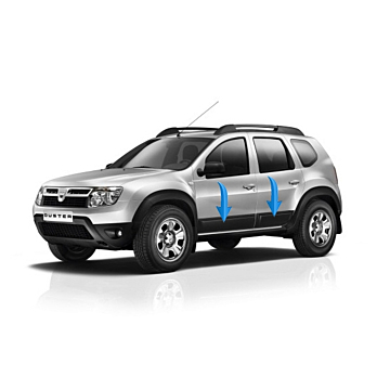 Dacia Duster 2014 - 2018 side doors protection kit