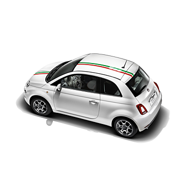 Fiat 500/500c Italy stripes