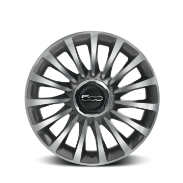 Fiat 500L alloy rim kit 17" brunex gray