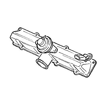 Opel EGR-valve for 2.0 and 2.2 diesel engines on intake manifold (X20DTH / X20DTL / Y22DTH)