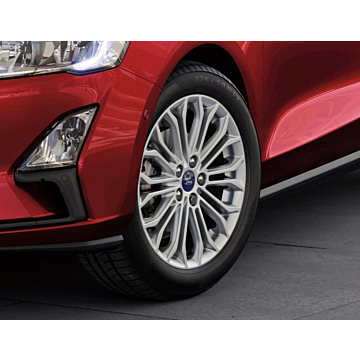 Ford Focus (04/2018 - ..) lichtmetalen velg 17" 10 X 2-spaaks Y design, silver Premium