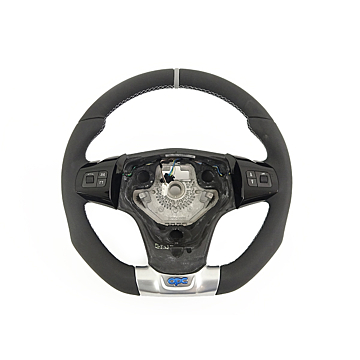 Opel Corsa D OPC steering wheel with silver stitches
