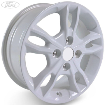 Ford FIESTA MK8 15" ALLOY WHEEL 5X2 SPOKE FROZEN WHITE 11/12-16
