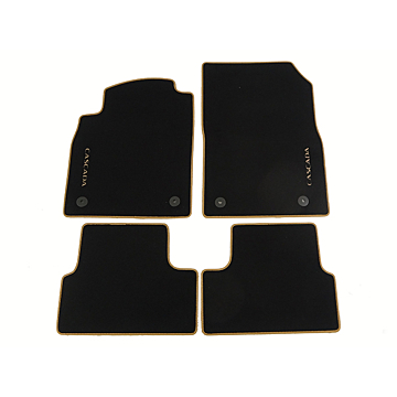 Opel Cascada floor mats velours black with brown edges